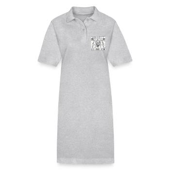 Fishing & Hunting Enthusiast Dad The Nature Lover - Stanley/Stella Frauen Bio-Polokleid PAIGER - Grau meliert - Vorne