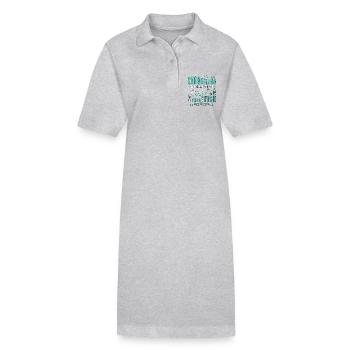 Plongée en apnée : ce qui se rapproche le plus de la plongée sous-marine - Robe polo bio PAIGER Stanley/Stella Femme - gris chiné - Devant