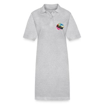 Canoë Ma passion Ma vie de canoë Pagayer - Robe polo bio PAIGER Stanley/Stella Femme - gris chiné - Devant
