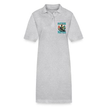 Kitesurf Happiness Meter Sports nautiques Surf - Robe polo bio PAIGER Stanley/Stella Femme - gris chiné - Devant