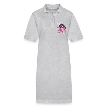 Pagayeur de bateau-dragon Maman L’idole aime les courses de bateaux - Robe polo bio PAIGER Stanley/Stella Femme - gris chiné - Devant