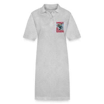 Professeur de danse La danse est ma saison préférée de danse - Robe polo bio PAIGER Stanley/Stella Femme - gris chiné - Devant