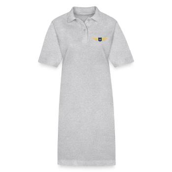 Utah Fan T-Shirt – Natur & Freiheit - Stanley/Stella Frauen Bio-Polokleid PAIGER - Grau meliert - Vorne