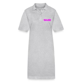 Mami - Stanley/Stella Frauen Bio-Polokleid PAIGER - Grau meliert - Vorne