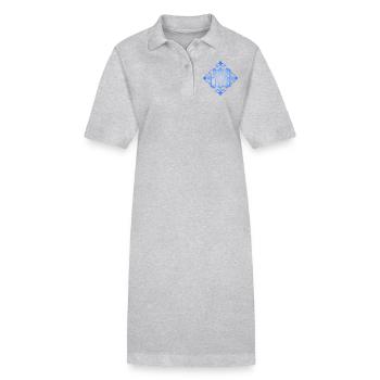 Jesus-Lives, Jesus Christus Spruch, Christlich - Stanley/Stella Frauen Bio-Polokleid PAIGER - Grau meliert - Vorne