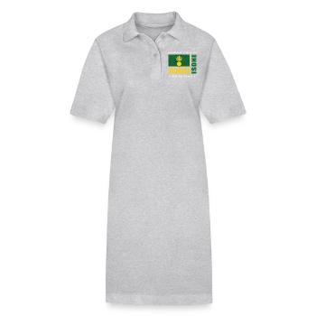 grenadier - Robe polo bio PAIGER Stanley/Stella Femme - gris chiné - Devant