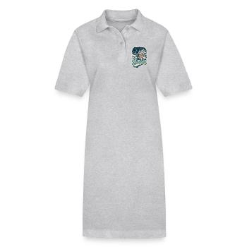 La magie hivernale de Bamberg - Robe polo bio PAIGER Stanley/Stella Femme - gris chiné - Devant