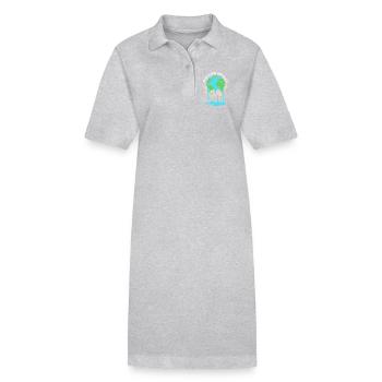 Changement climatique Environnement Protection de l’environnement - Robe polo bio PAIGER Stanley/Stella Femme - gris chiné - Devant