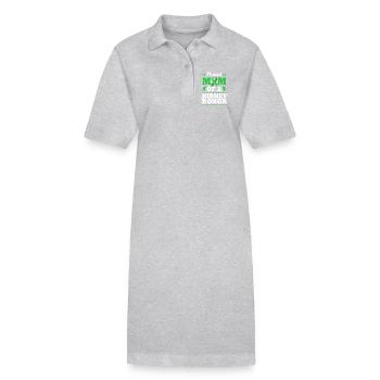 Don d’organes par don de rein - Robe polo bio PAIGER Stanley/Stella Femme - gris chiné - Devant