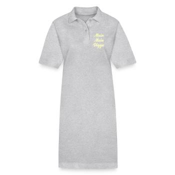Lettrage Moin Moin Digga - Robe polo bio PAIGER Stanley/Stella Femme - gris chiné - Devant