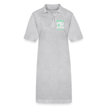 Embryo Transfer Tag Fötus - Stanley/Stella Frauen Bio-Polokleid PAIGER - Grau meliert - Vorne