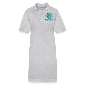 Kindergarten Teacher Koalafied Kindergarten - Stanley/Stella PAIGER Organic Women’s Polo Dress - heather grey - Front