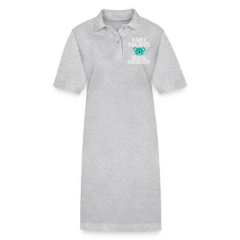 Instructeur de conduite Koalafied Drive Tutor - Robe polo bio PAIGER Stanley/Stella Femme - gris chiné - Devant