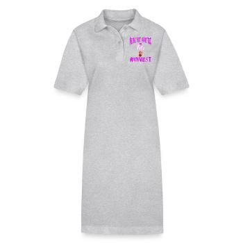 Argent Motivation Profit Profit Performance Rendement - Robe polo bio PAIGER Stanley/Stella Femme - gris chiné - Devant