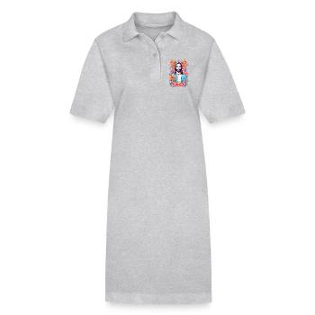 Jesus Christus - Stanley/Stella Frauen Bio-Polokleid PAIGER - Grau meliert - Vorne