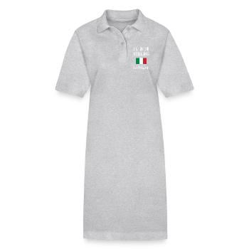 I ́m not yelling i ́m italian - Funny - Stanley/Stella PAIGER Organic Women’s Polo Dress - heather grey - Front