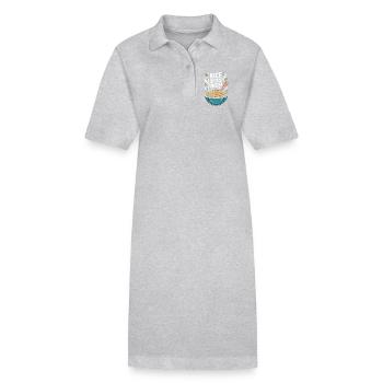 Riz frit Épices Riz chaud agréable - Robe polo bio PAIGER Stanley/Stella Femme - gris chiné - Devant