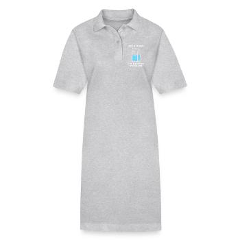 Flatulence Milk Lactose - Stanley/Stella PAIGER Organic Women’s Polo Dress - heather grey - Front