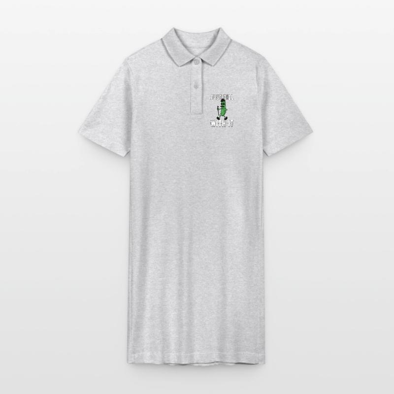 Amusez-vous simplement avec la moustache rétro rétro de concombre Robe polo bio PAIGER Stanley/Stella Femme