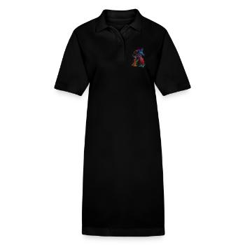 Art du sport automobile #motor #sport - Robe polo bio PAIGER Stanley/Stella Femme - noir - Devant