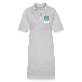 Sunlit Summit Lounge - Stanley/Stella Frauen Bio-Polokleid PAIGER - Grau meliert - Vorne