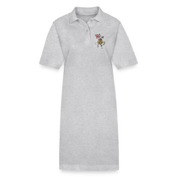 Junk Rock - Stanley/Stella Frauen Bio-Polokleid PAIGER - Grau meliert - Vorne