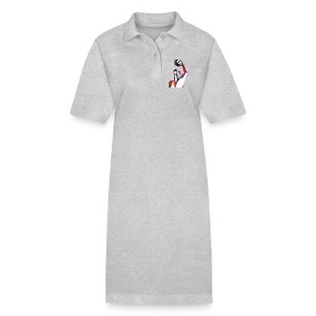 Profil eines Wasserfußballspielers - Stanley/Stella Frauen Bio-Polokleid PAIGER - Grau meliert - Vorne