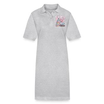 Oeufs de Pâques - Robe polo bio PAIGER Stanley/Stella Femme - gris chiné - Devant