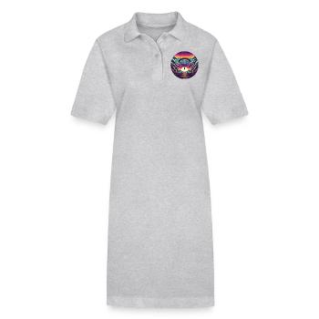 Parachutisme - Robe polo bio PAIGER Stanley/Stella Femme - gris chiné - Devant