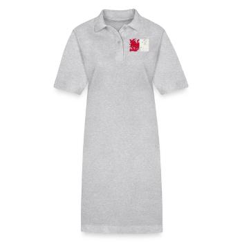 Cork Vintage - Stanley/Stella PAIGER Organic Women’s Polo Dress - heather grey - Front