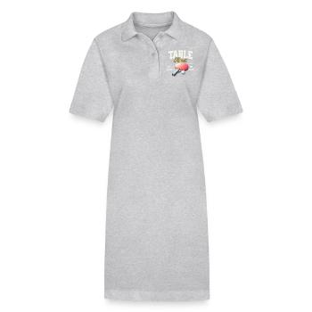 Ping-pong - Robe polo bio PAIGER Stanley/Stella Femme - gris chiné - Devant
