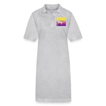 Soccer Soccer Players - Stanley/Stella PAIGER Organic Women’s Polo Dress - heather grey - Front
