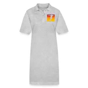Soccer Soccer Players - Stanley/Stella PAIGER Organic Women’s Polo Dress - heather grey - Front