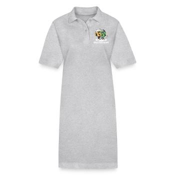Saufbuddy Sauf Brüder Saufen Party Bier - Stanley/Stella Frauen Bio-Polokleid PAIGER - Grau meliert - Vorne