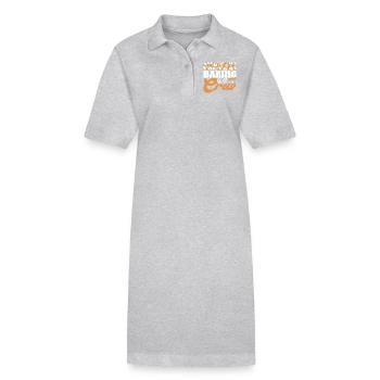 Baking Baker Bakery - Stanley/Stella PAIGER Organic Women’s Polo Dress - heather grey - Front