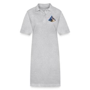 Berg - Stanley/Stella Frauen Bio-Polokleid PAIGER - Grau meliert - Vorne