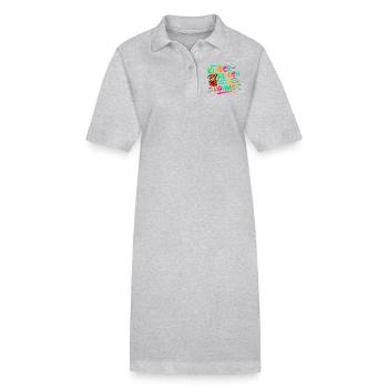 Kindergarten Ich Komme - Stanley/Stella Frauen Bio-Polokleid PAIGER - Grau meliert - Vorne