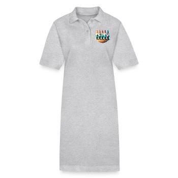Surfen Surfer - Stanley/Stella Frauen Bio-Polokleid PAIGER - Grau meliert - Vorne