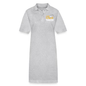 Baking Baker Bakery - Stanley/Stella PAIGER Organic Women’s Polo Dress - heather grey - Front