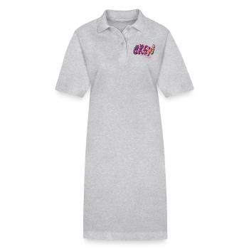 Crew - Stanley/Stella Frauen Bio-Polokleid PAIGER - Grau meliert - Vorne
