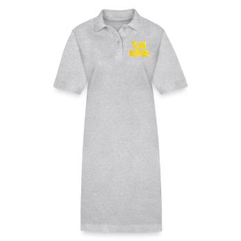 Beer pong - Stanley/Stella PAIGER Organic Women’s Polo Dress - heather grey - Front