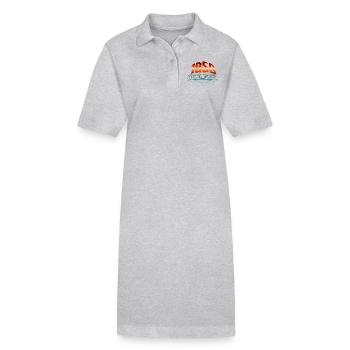 1950 Year of birth Year of birth - Stanley/Stella PAIGER Organic Women’s Polo Dress - heather grey - Front