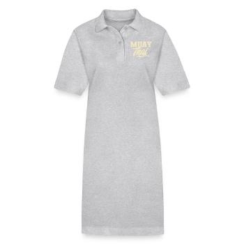 Muay Thai - Stanley/Stella Frauen Bio-Polokleid PAIGER - Grau meliert - Vorne