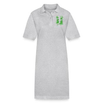 Soccer féminin Soccer féminin Football féminin Soccer féminin - Robe polo bio PAIGER Stanley/Stella Femme - gris chiné - Devant