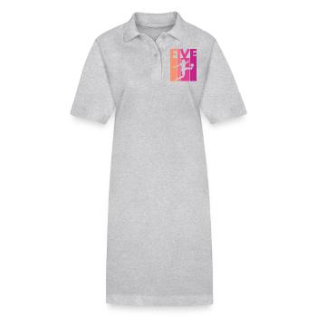 Footballeur Football 5ème Anniversaire - Robe polo bio PAIGER Stanley/Stella Femme - gris chiné - Devant