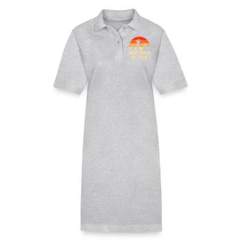 Meilleur Papa Par Par - Robe polo bio PAIGER Stanley/Stella Femme - gris chiné - Devant