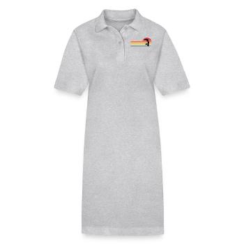 Basket-ball Joueuse de basket-ball féminine Basket-ball - Robe polo bio PAIGER Stanley/Stella Femme - gris chiné - Devant