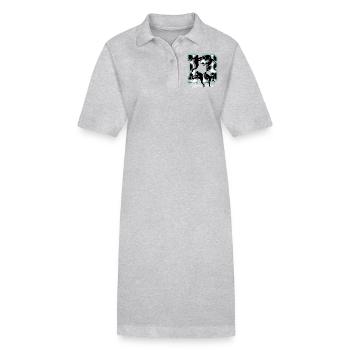13e anniversaire Football - Robe polo bio PAIGER Stanley/Stella Femme - gris chiné - Devant