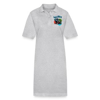 Leguan - Stanley/Stella Frauen Bio-Polokleid PAIGER - Grau meliert - Vorne