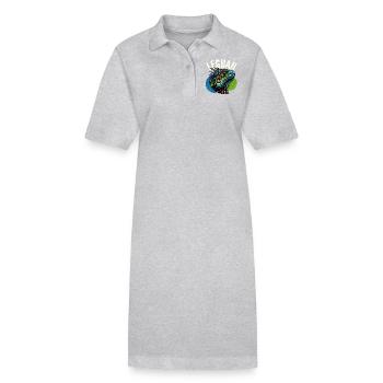 Leguan - Stanley/Stella Frauen Bio-Polokleid PAIGER - Grau meliert - Vorne